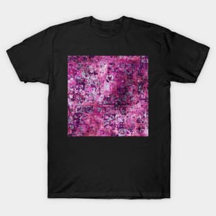 Messy Pink Foral T-Shirt